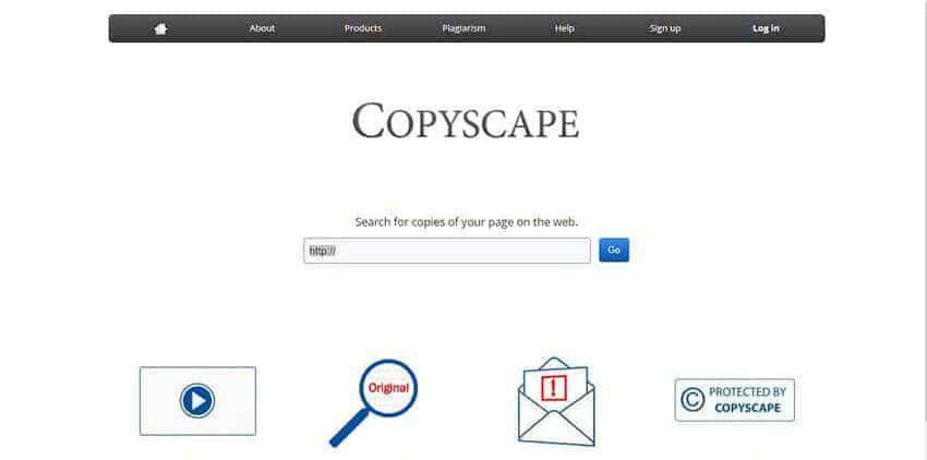 Copyscape online tool