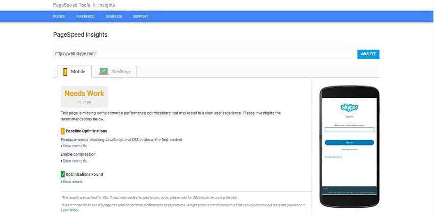 Page Speed Insights