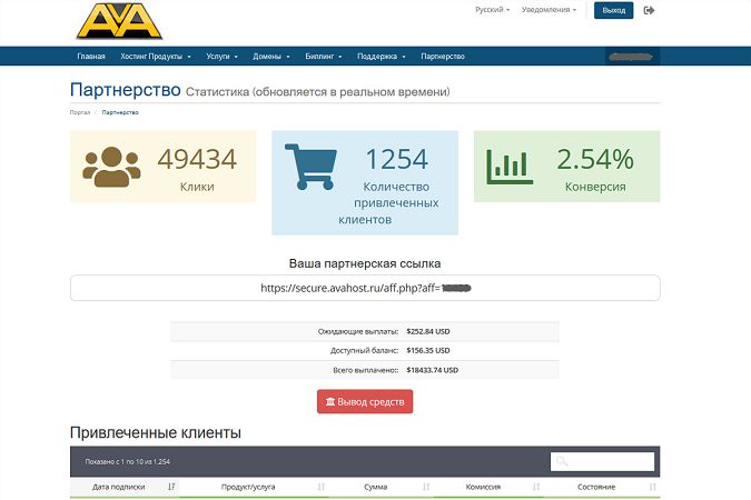 Хостинг AvaHost.Ru повышает выплаты в партнерской программе до 40%