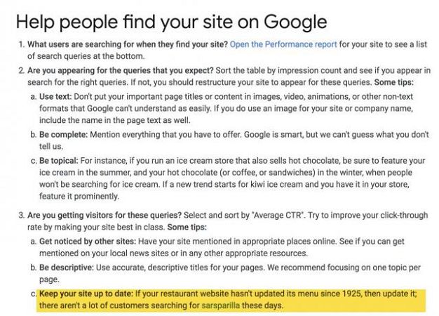 Google: не забывайте обновлять свой сайт